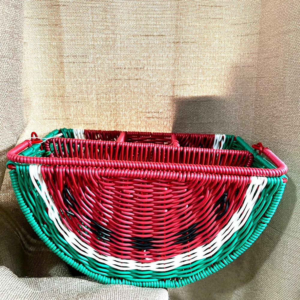 Watermelon resin Picnic basket